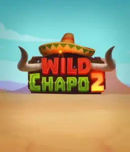 Embark on the colorful Mexican desert with the Wild Chapo 2 game by Relax Gaming, featuring a whimsical bull wearing a sombrero set against a serene desert backdrop. This image captures the excitement and culture of the game, great for players who enjoy unique themes, providing a delightful adventure.